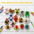 15 Pcs Cute Cartoon Character Figures Set - Mini Collectible Toys for Kids, Party Favors & Birthday Gifts for Boys Girls